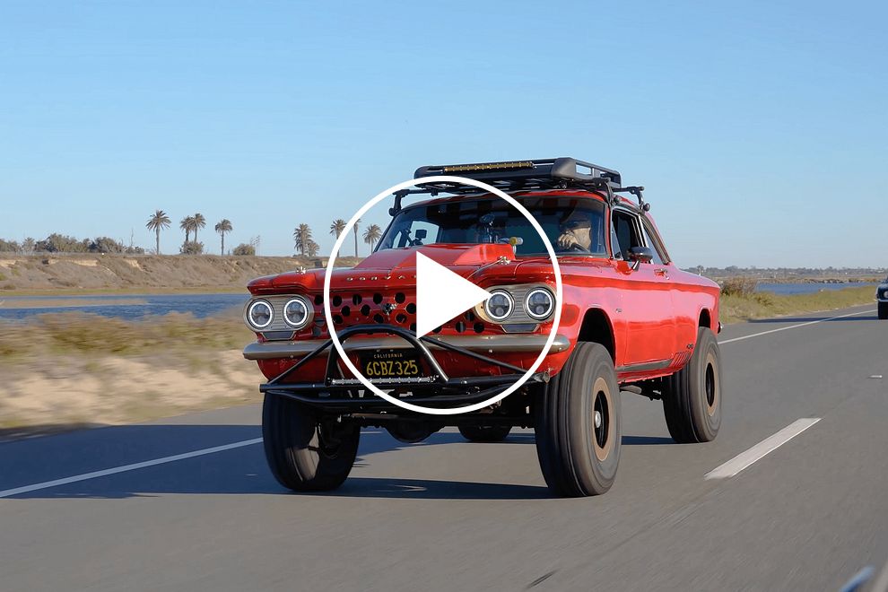 1961 Chevy Corvair Frankenstein Has A Jeep Chassis And Camaro Power