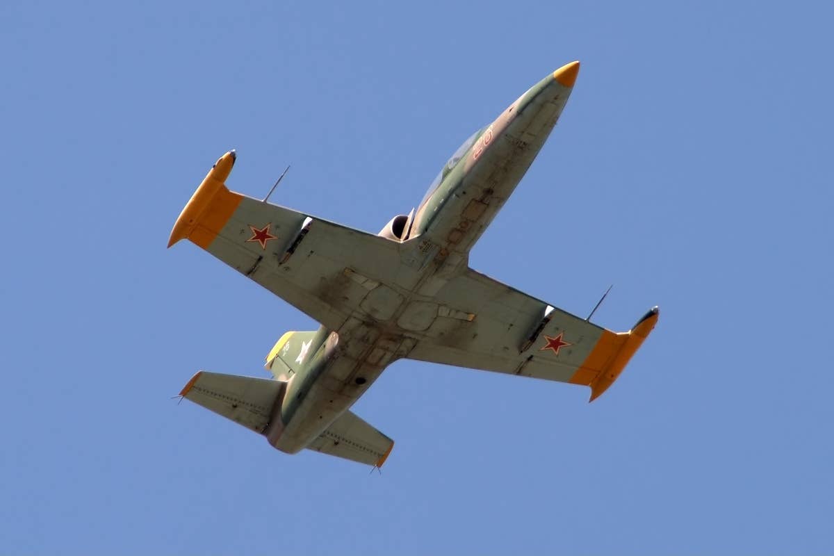 A Russian Aerospace Forces L-39C jet trainer. <em>Igor Dvurekov/Wikimedia Commons</em>