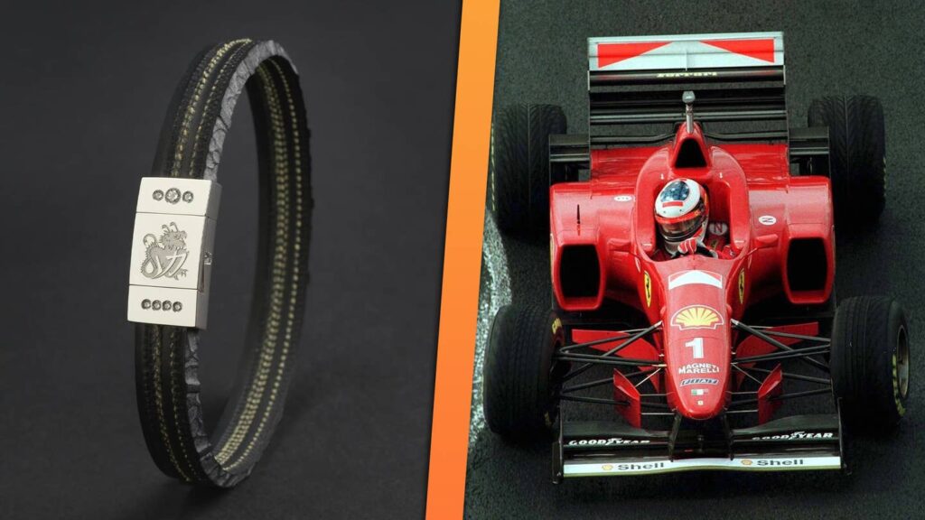 Michael Schumacher’s Race-Winning F1 Tire Was Turned Into a Bracelet You Can Buy