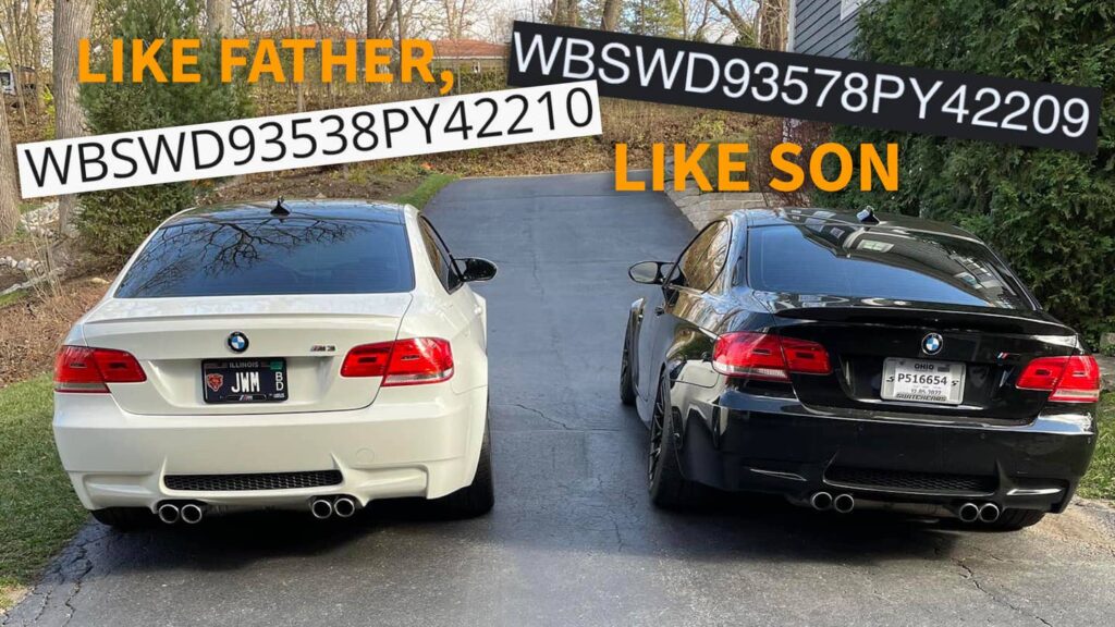 Father and Son Buy Used BMW M3s, Discover They’re One VIN Digit Off