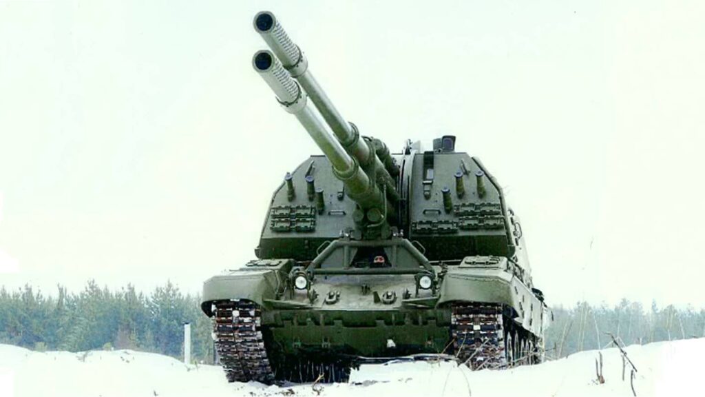 Russia Nearly Fielded A Double-Barreled Self-Propelled Artillery Gun