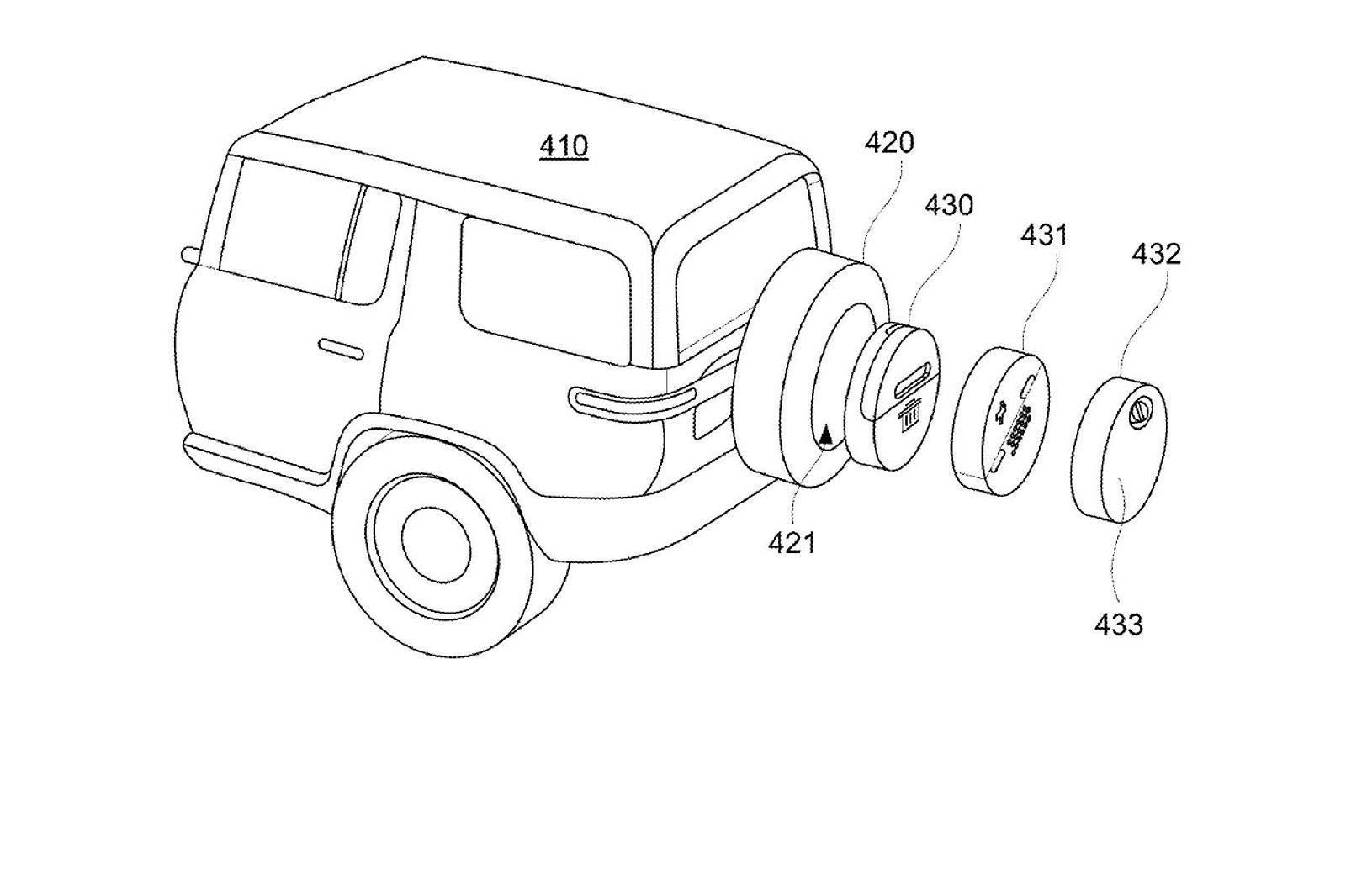 Rivian Developing Digital Spare Wheel Carrier With Hidden Applications