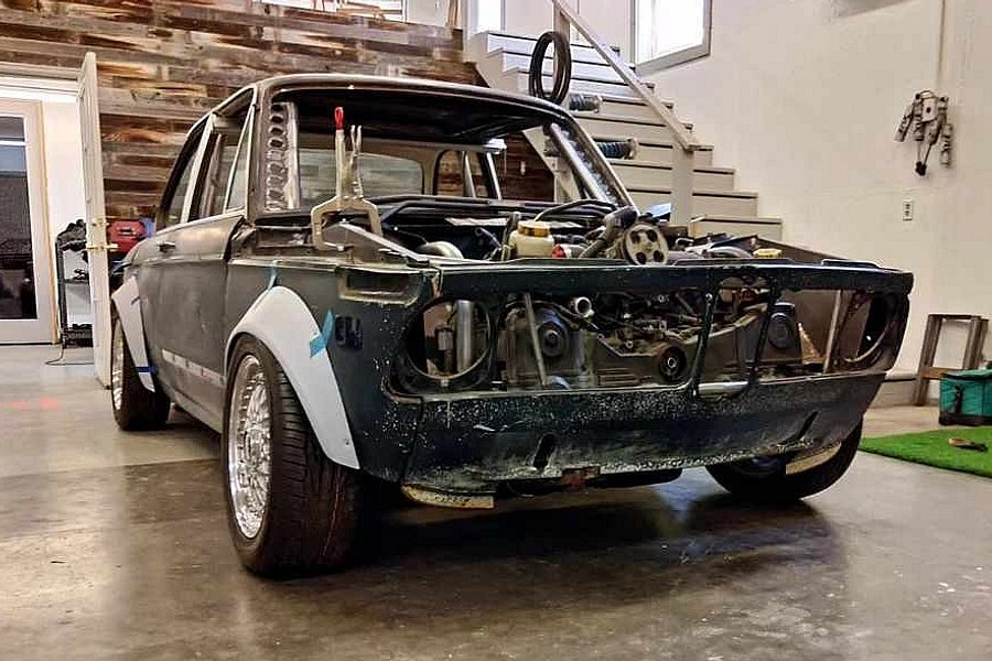 BMW 2002 Body Sitting On Subaru WRX Chassis Is One Mad Build