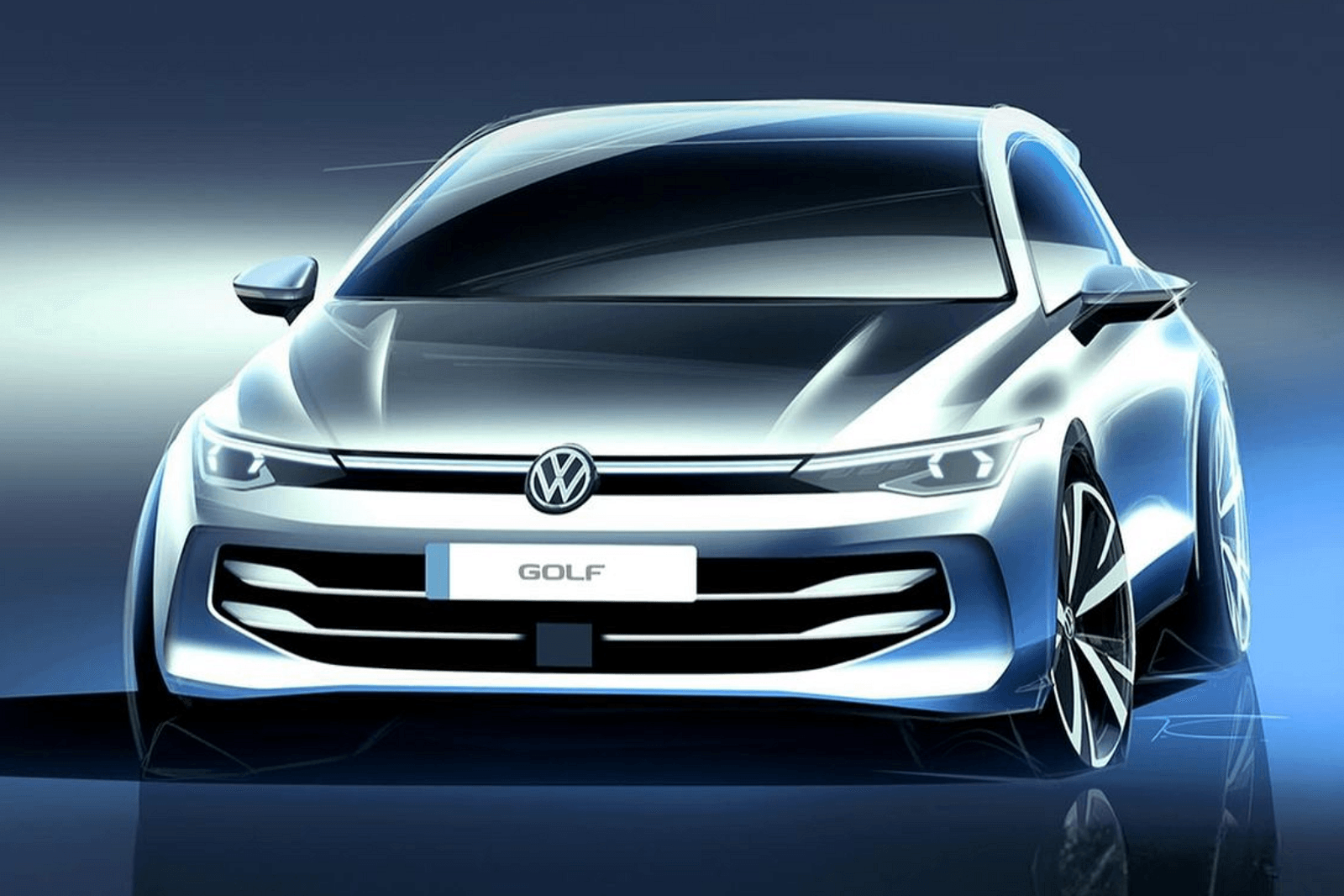 Volkswagen Teases Golf Facelift With First Sketches Before Imminent Debut