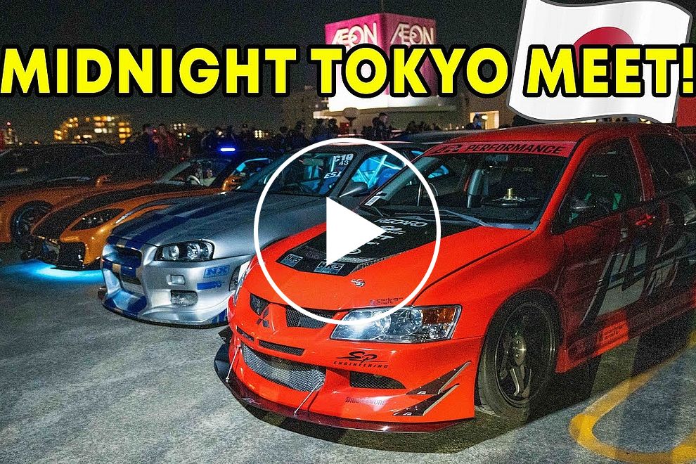 Midnight Car Meet In Tokyo Showcases Huge JDM And Import Variety