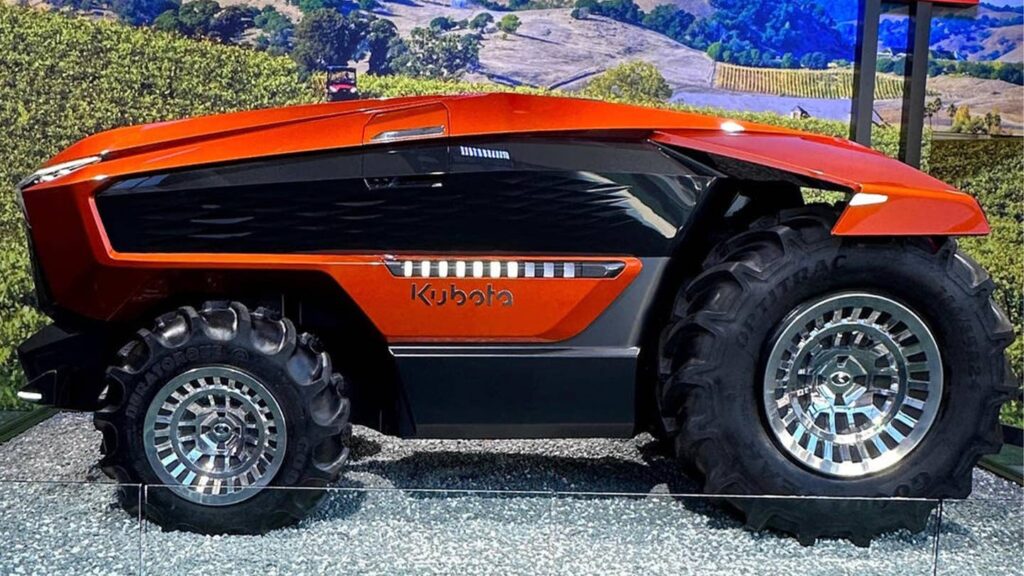 Kubota Concept Tractor Rides on Polished 24s Like a Cummins Brodozer