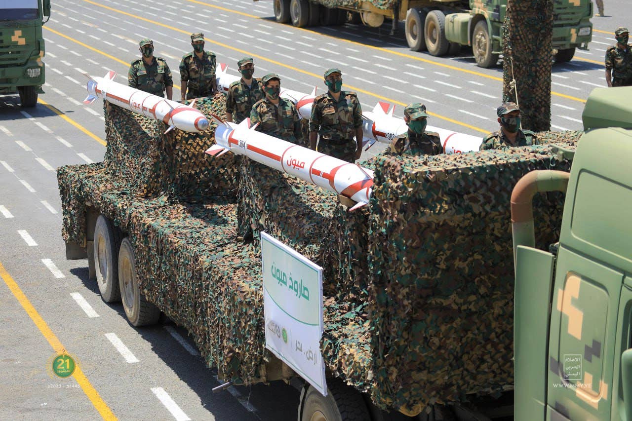 A quartet of Mayun anti-ship ballistic missiles. <em>via mmy.ye</em>