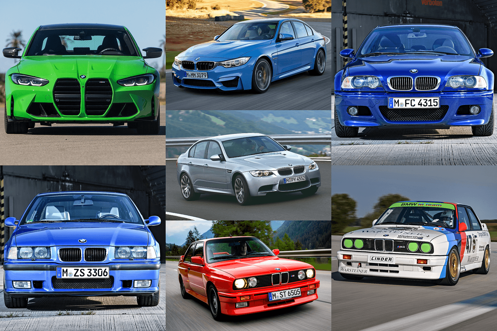 A Hard Look At Every BMW M3 Generation And The Traits That Make Them Special