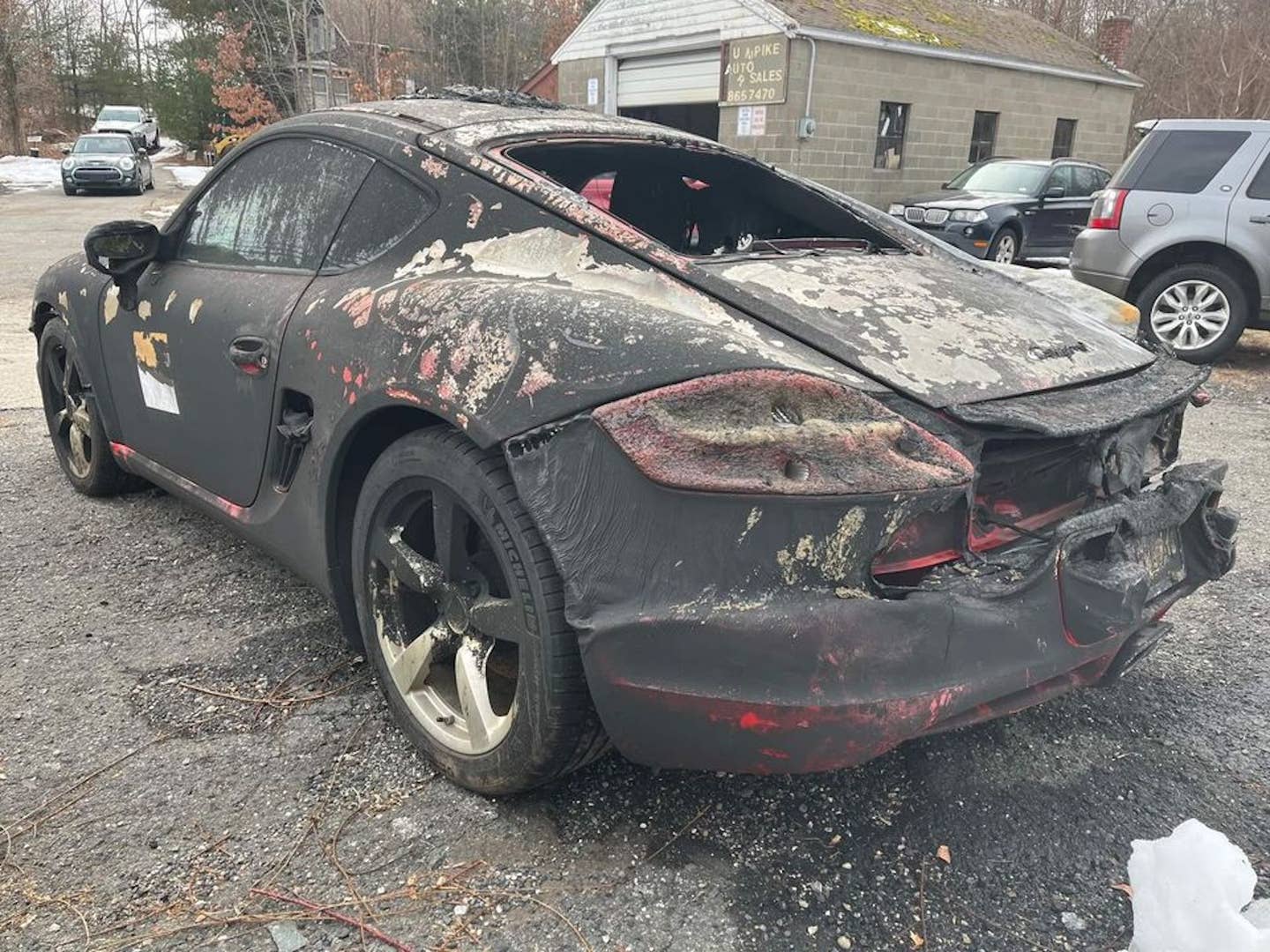 Burned 2007 Porsche Cayman