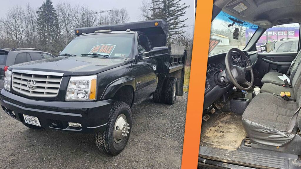 For Sale: The Cadillac Escalade Dump Truck With a Diesel and a Manual