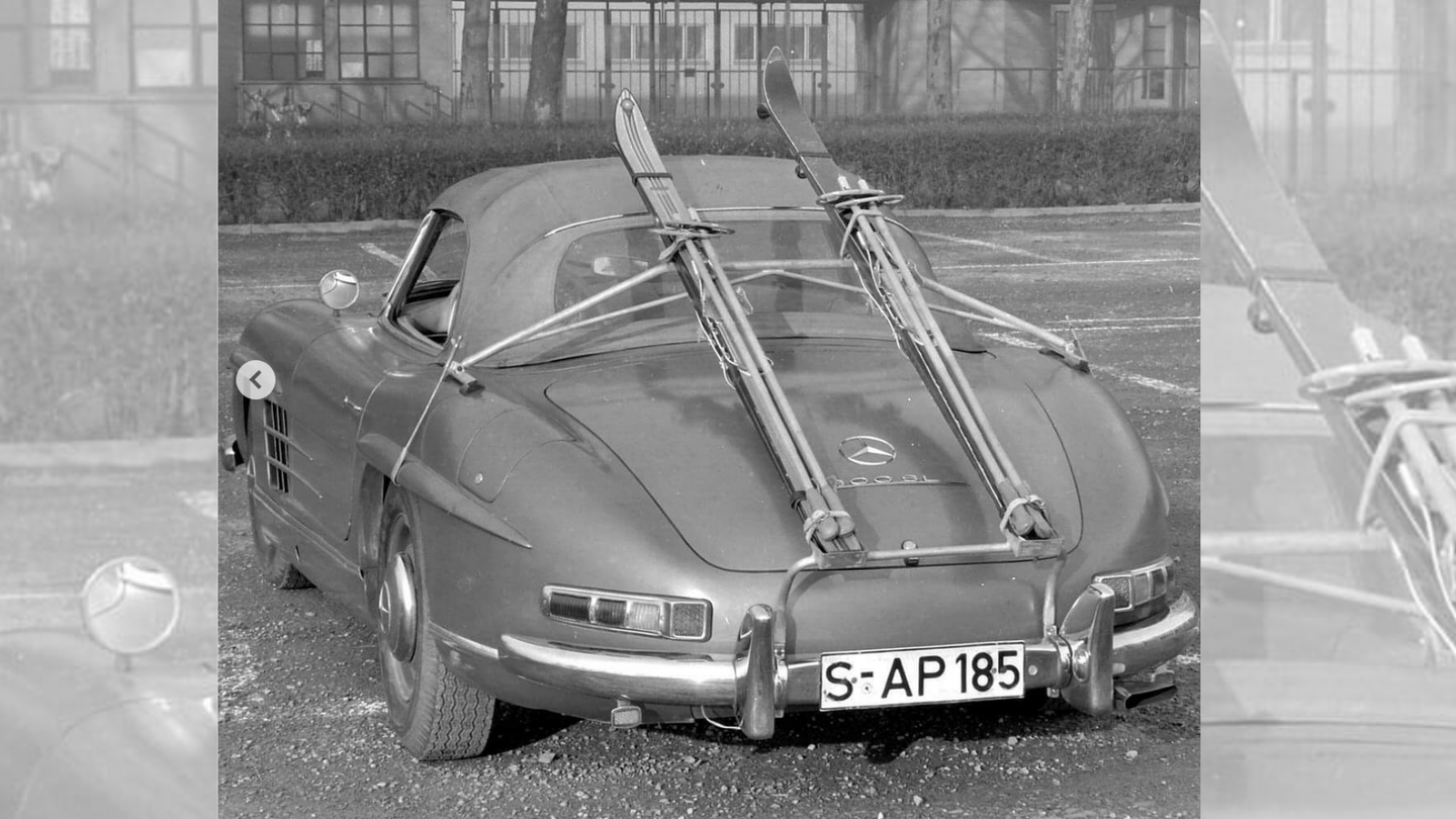 Fancy a Ski Trip in Your Million-Dollar 300 SL? Mercedes Has a Ski Rack for You