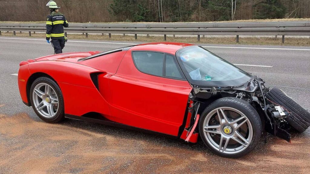 Someone Wrecked a Ferrari Enzo on the Autobahn Like It’s 2006 Again