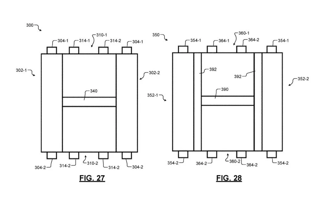 General Motors Lego-like battery cell patent image