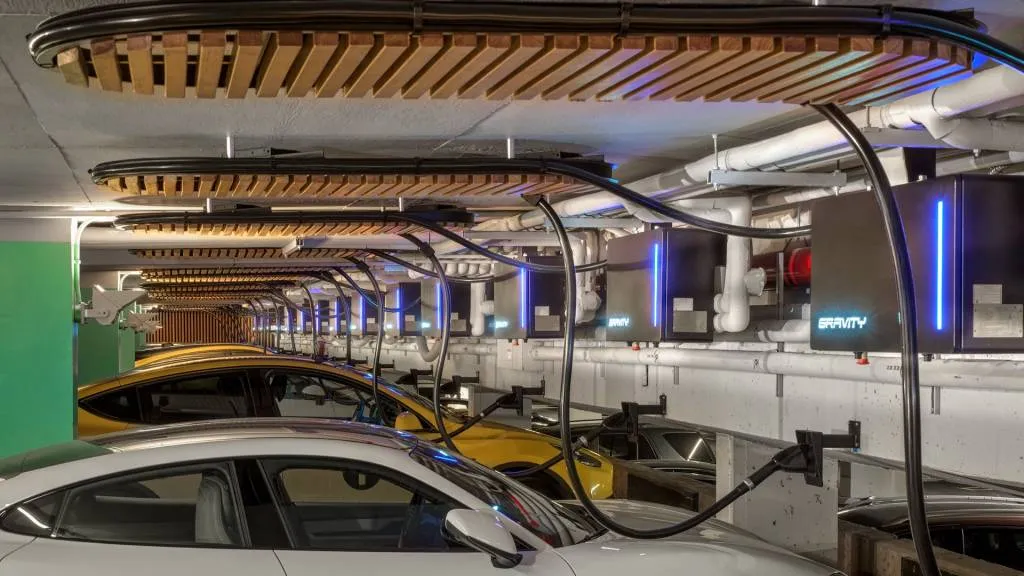 Gravity EV charging center in New York City