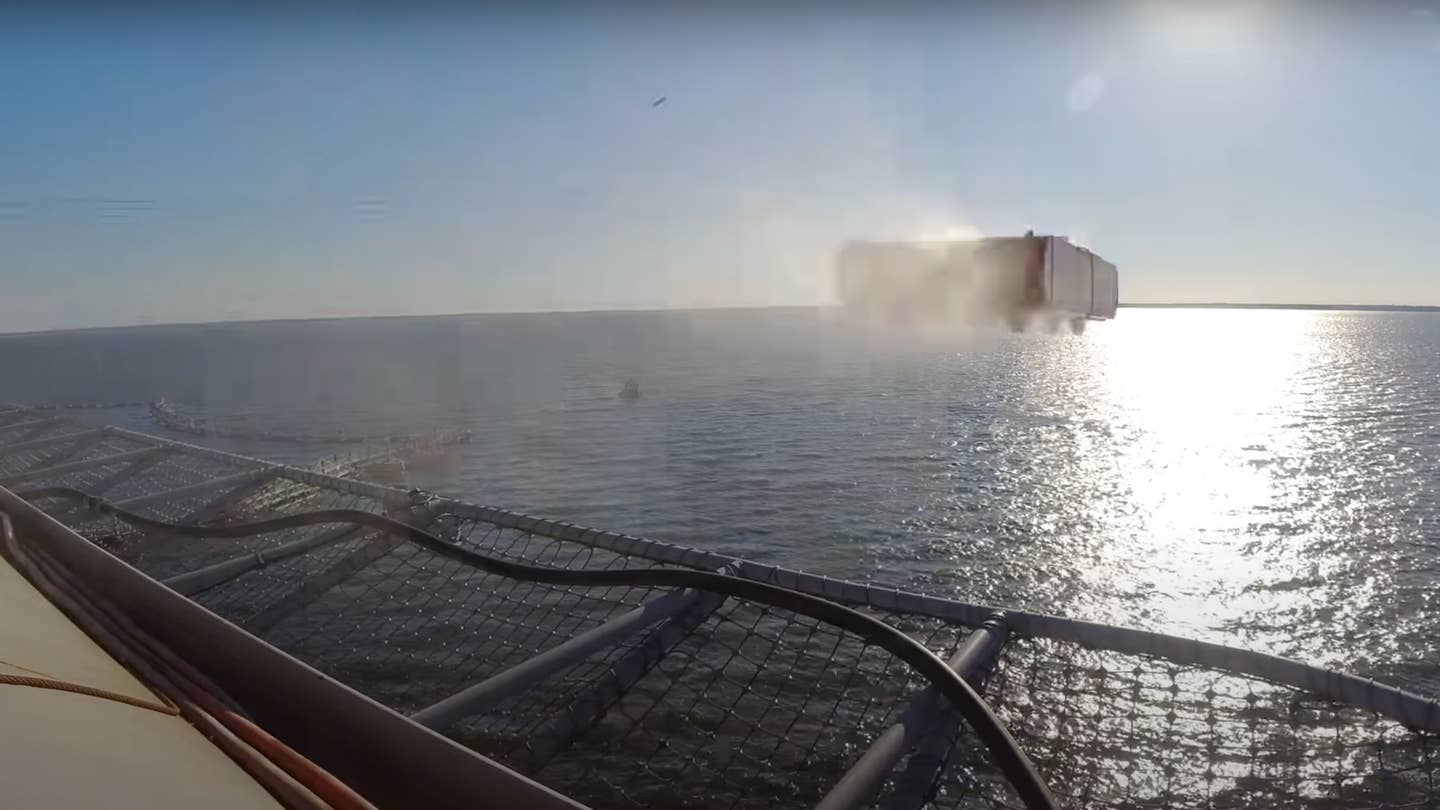 Watch the Navy’s New Aircraft Launcher Fling Dummy Cars Into the Sea