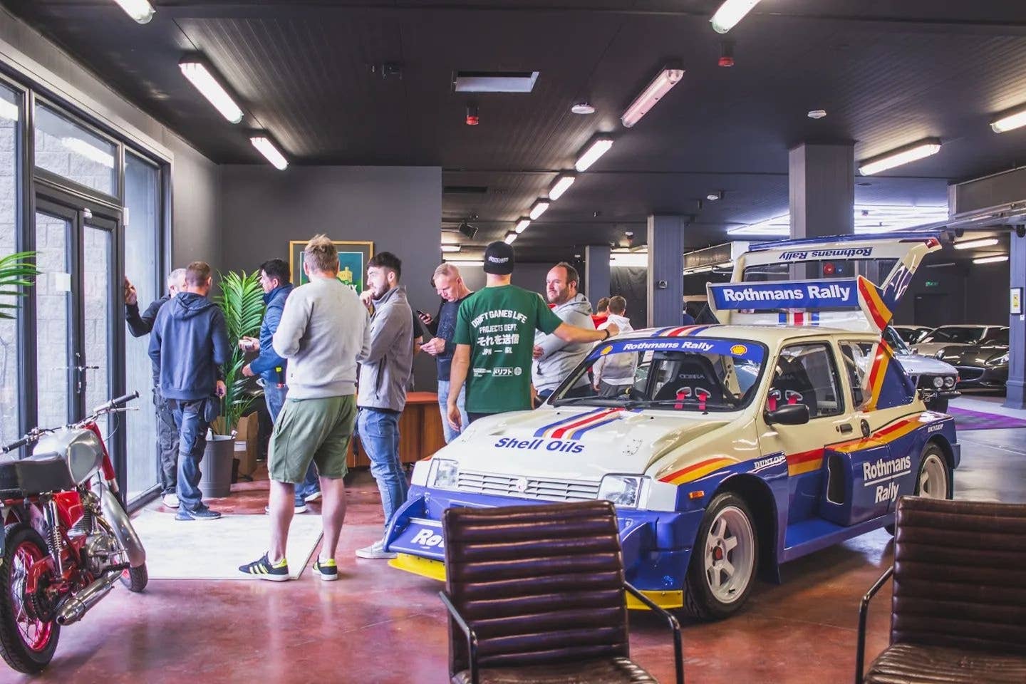 A replica of an MG Metro 6R4 Group B rally car