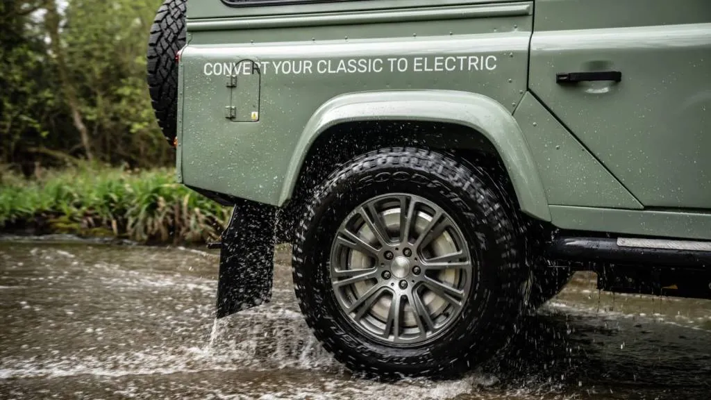 Land Rover Defender EV conversion by Protean